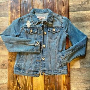 Ci Sono Kids Distressed Jean Jacket